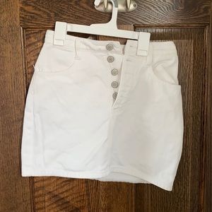 J. Galt White Denim Skirt